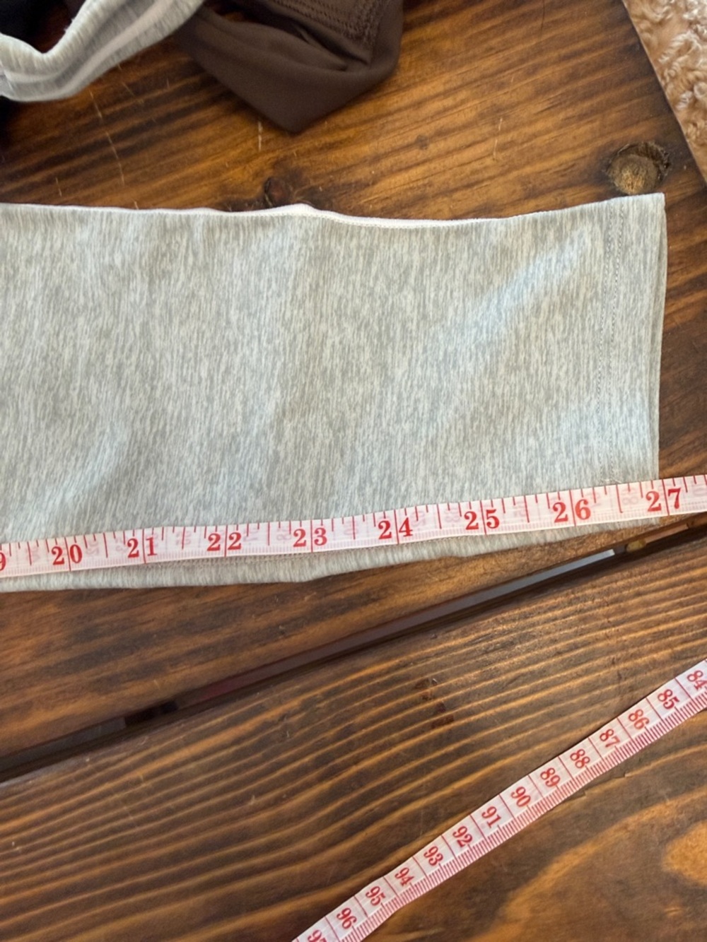Alo Yoga Alosoft High-Waist Heart Throb Lt Gray Heather Leggings. S. Like new! - Picture 4 of 8